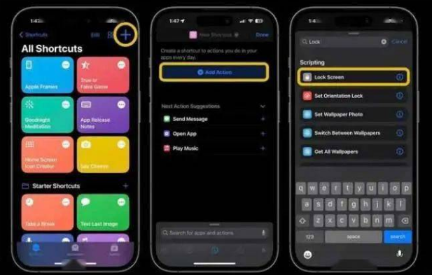 凤庆苹果14锁屏维修店分享iPhone14升级iOS16.4后如何创建锁屏快捷方式 