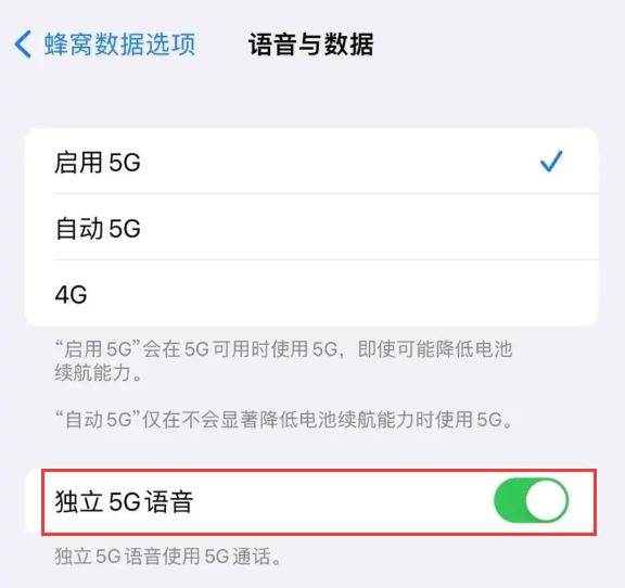 凤庆苹果14维修分享iPhone 14 Pro如何开启VoNR 